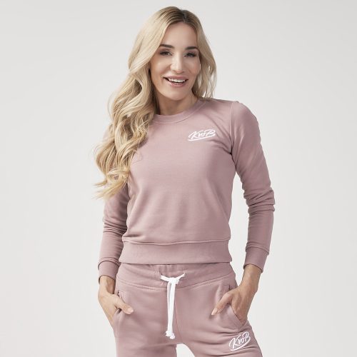 KWB bluza basic brudny róż