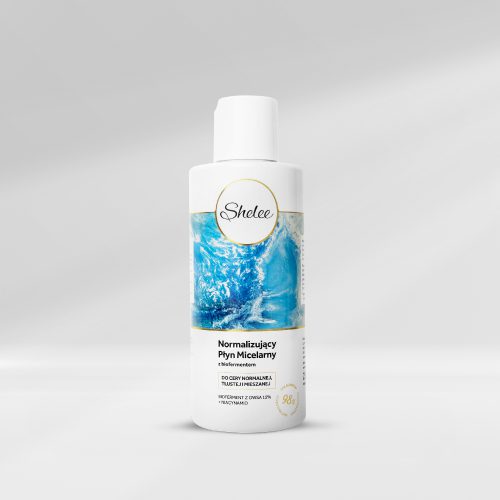 Shelee normalizujący płyn micelarny z biofermentem z owsa 15% + niacynamid, do cery normalnej, tłustej i mieszanej