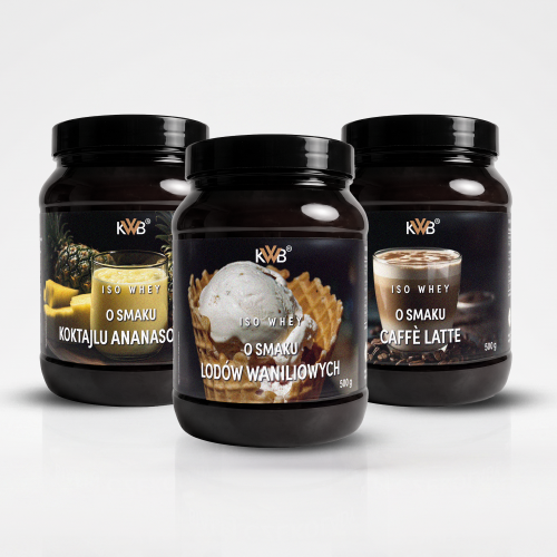 KWB Iso Whey odżywka białkowa 500 g bez dodatku cukru