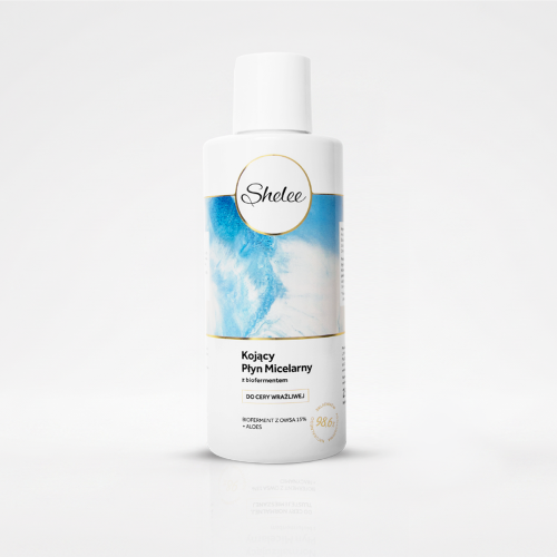 Shelee kojący płyn micelarny z biofermentem z owsa 15% + aloes, do cery wrażliwej