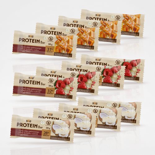 KWB Protein Bar - batony proteinowe w polewie czekoladowej 10+2 GRATIS
