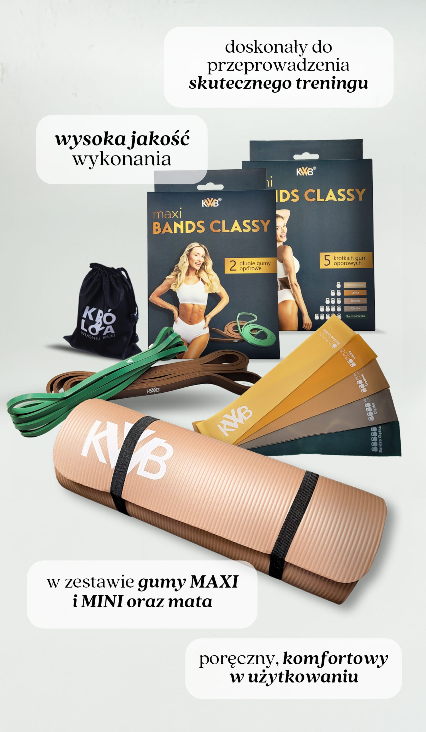 KWB zestaw mata + Maxi Bands + Mini Bands
