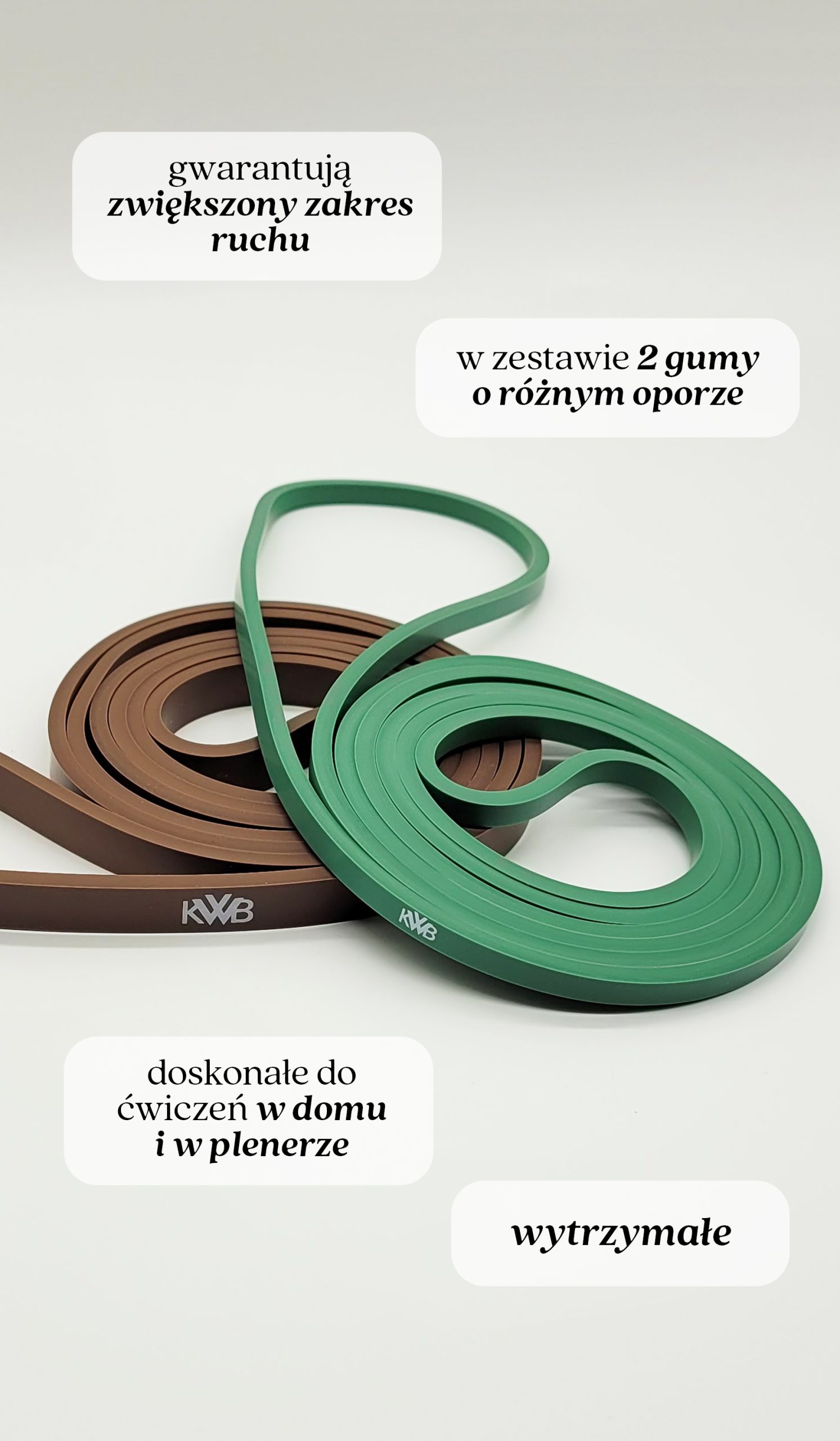 KWB Maxi Bands gumy treningowe zestaw 2 szt.