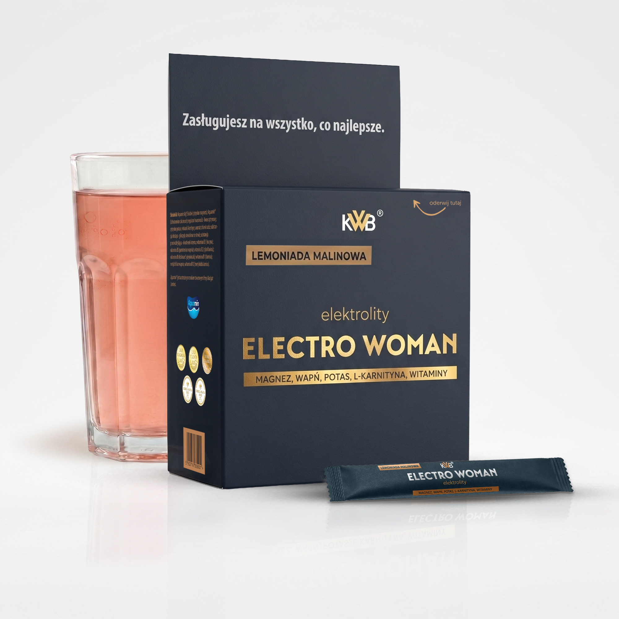 kwb-electro-woman-elektrolity-bez-cukru KWB Electro Woman elektrolity z witaminami B i L-karnityną bez cukru