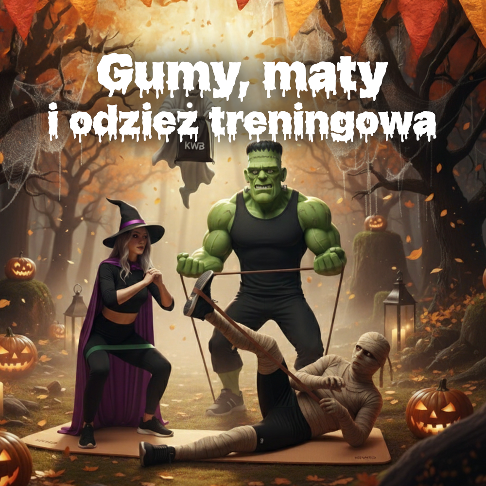 Gumy, mata, obciążniki i odzież treningowa