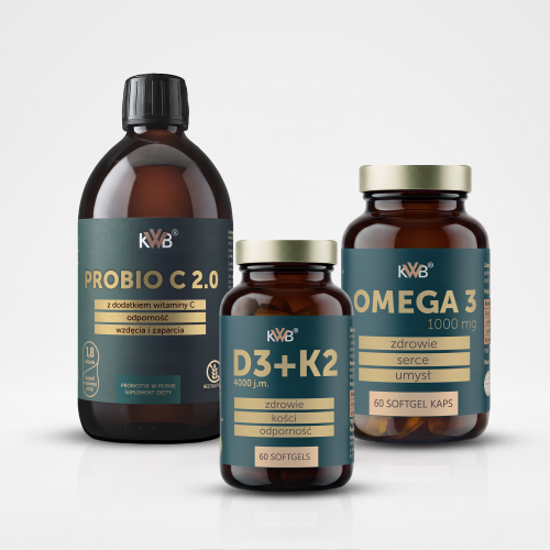 KWB Zestaw Odporność probiotyk omega 3 i D3 K2