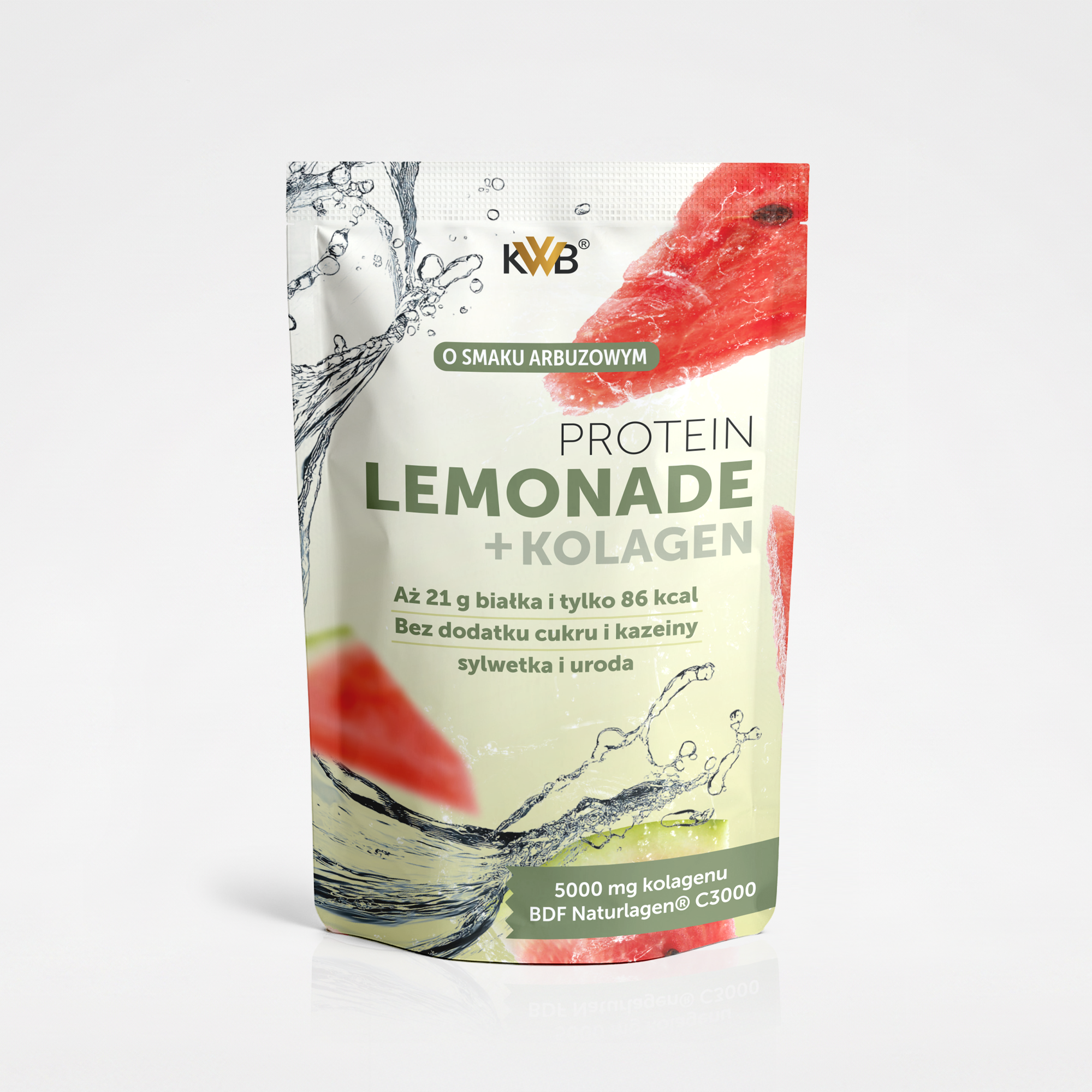 Lemoniada proteinowa KWB z kolagenem w saszetkach