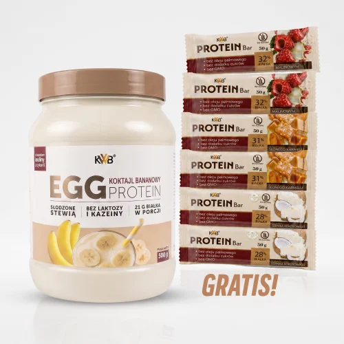 KWB Egg Protein + 6 batonów proteinowych GRATIS!